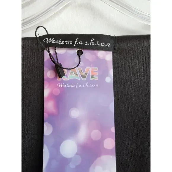 RAVE Sequin Kimono Jacket – Multicolor Peacock Feather Pattern